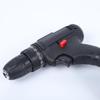 Rechargeable Brushless Lithium Electric Power Drill with Impact Drilling for Household and Screwdriver Functions