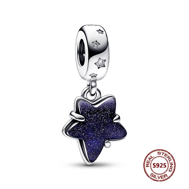 Charms camaleonte adatti a braccialetti originali alla moda in argento 925 con zircone, perlina a forma di polpo e tartaruga, ciondolo a forma di farfalla e lucciola, fai da te per realizzare gioielli