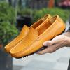 Mocassini Traspiranti in Vera Pelle Scarpe Casual in Pelle da Uomo Slip-On Formali Italiane da Guida Piatte Scarpa Uomo