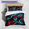 Set Lenzuola Stampa AC Milan 3 Pezzi Morbido Delicato sulla Pelle Lavabile Copripiumino e Federe Set Stagione Unica Camera da Letto