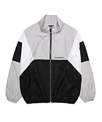 Urban Players New England Oversized Windbreaker Jacket (Grey)