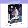 Diy Space Shuttle Construction Kit With Plastic Bricks For Children Learning Toys