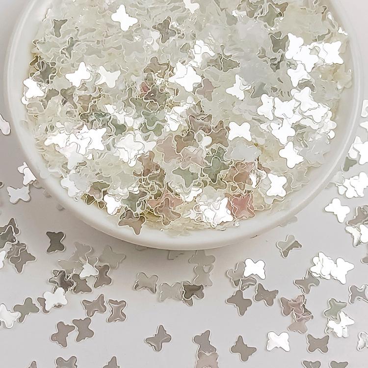 Irregular High-Flash Silver Crystal Sequin Jewelry DIY Accessories