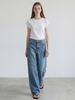 STAY WITH ME Raglan Short Sleeve T-Shirt_White