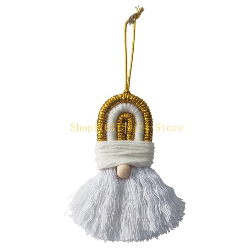 Handwoven Holiday Decor Mini Christmas Tree Knitting Gnome Holiday Door Sign Top Sale