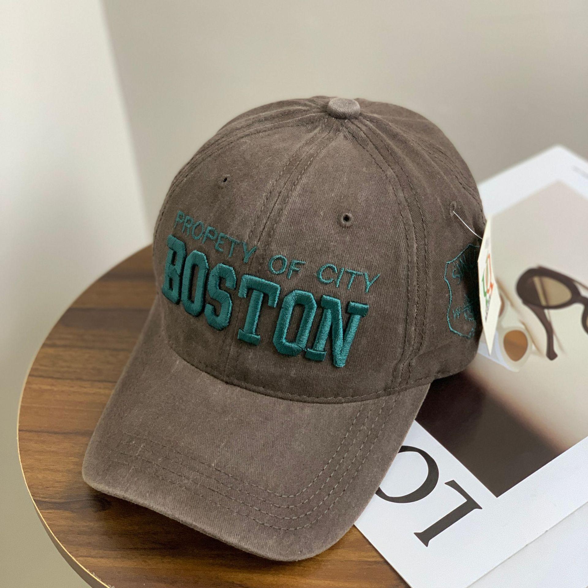 

Капелюх. Чоловіча модна літня кепка. Жіноча мода, модний бренд, ретро, ​​бейсболка з вишивкою зі старими літерами. Повсякденний капелюх від сонця M（56-58cm） темно-коричневого кольору