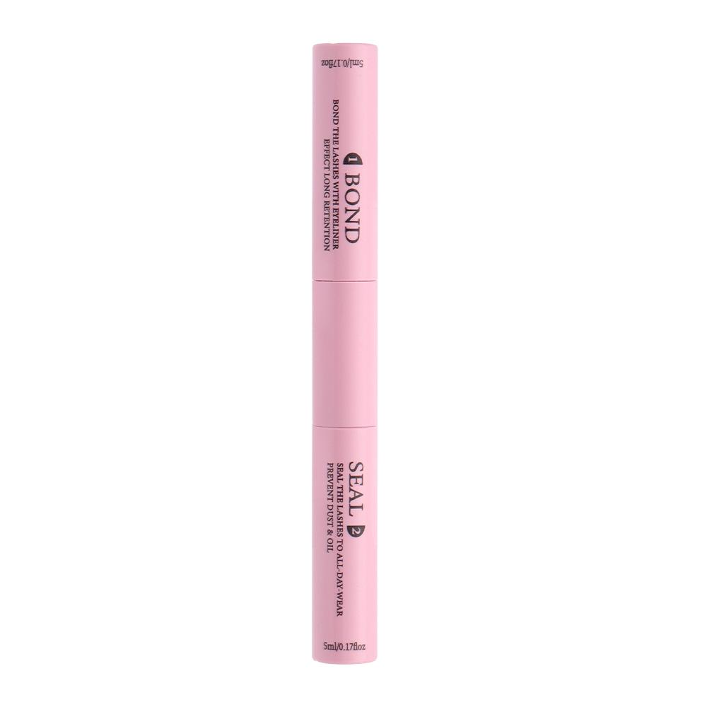 Double-Ended Quick-Dry Pom-Pom Mascara: Frosted Finish, Gentle & Waterproof Formula.
