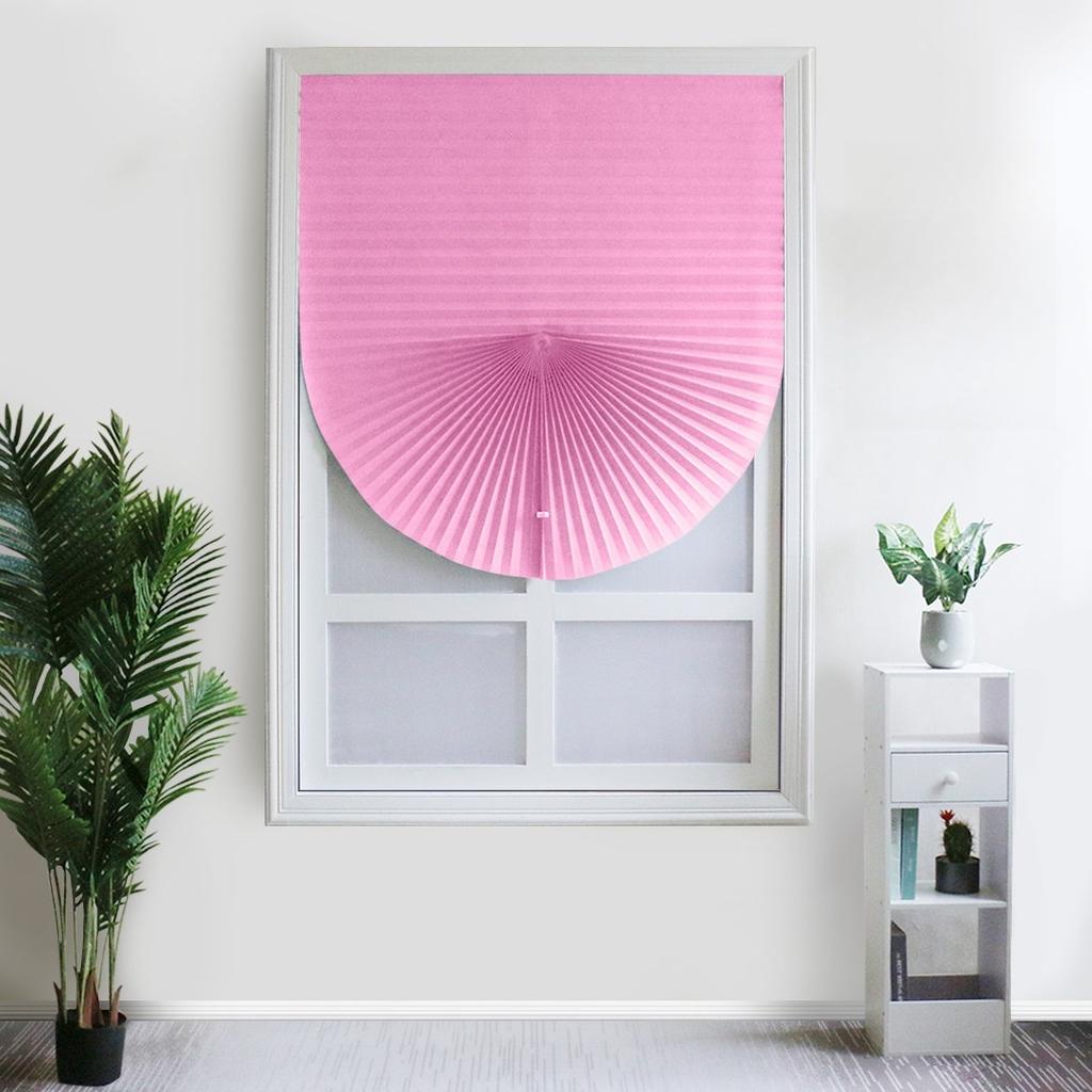 1PC Shades Self-adhesive Half Windows Nonwoven Folding Curtain Bathroom Balcony Living Room Balcony Curtains Pleated Blinds