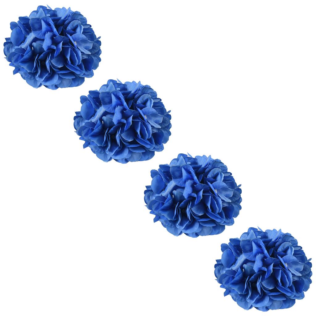 Set of 4 Artificial Flower Curtain Tiebacks Rope Drapes Holder Window Treatments Accessories for Bedroom and Living Room