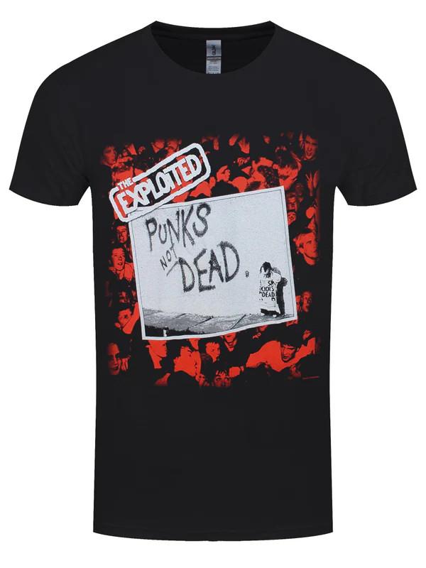 SALE The Exploited Punks Not Dead Men's Black T-Shirt S-5XL
