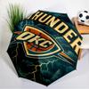 Thunder OKC Basketball Umbrella 8-Frame for Travel, Camping, Casual Lightweight Portable Umbrella, Essential for Every Family Holidays Gift