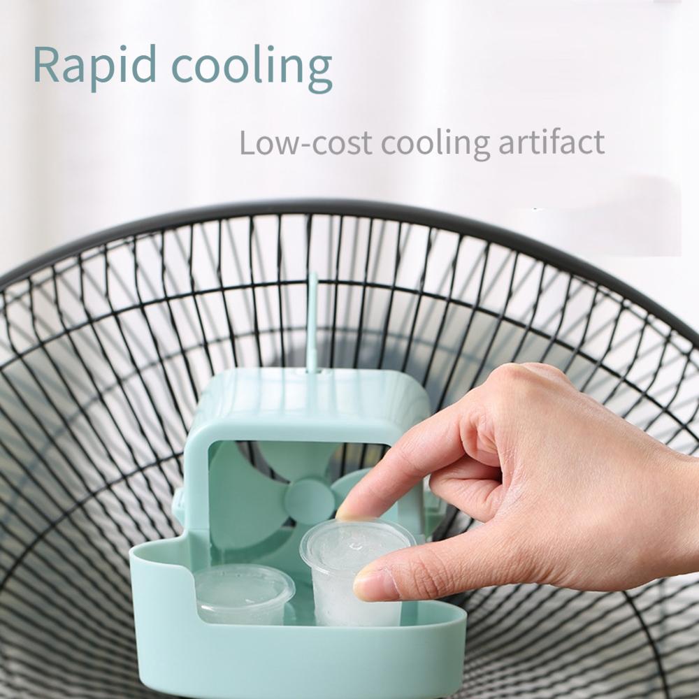 6pcs Portable Fan Cooling Accessory Set - Rapid Cooling, No Power Source Needed, Suitable for Handheld and Floor Fans, Oscillating Design