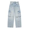 Fashion Style 2024 Spring/Summer New Arrival Women's Clothing Slim Looking Easiest for Match Overalls Mid Waist Denim Pants 4730030