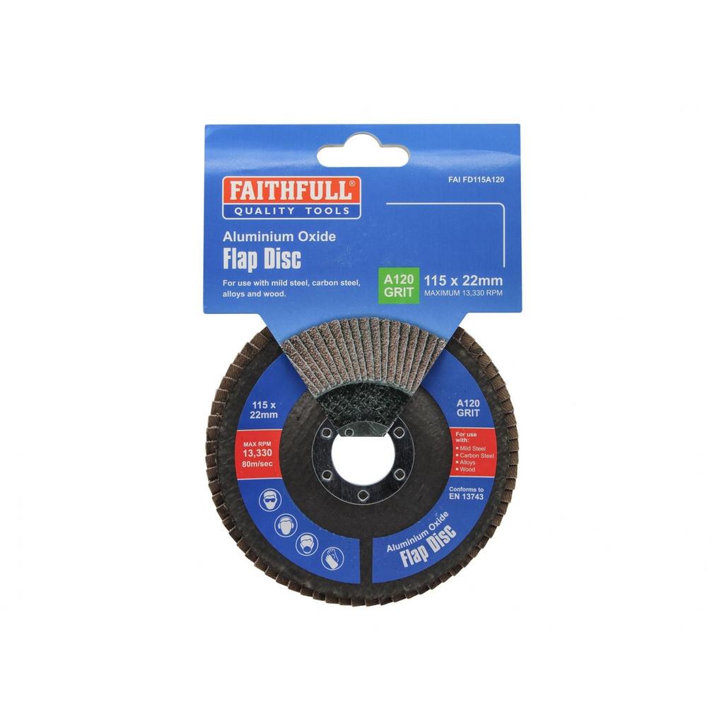 Faithfull Aluminium Oxide Flap Discs