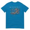 American Flag Hockey Vintage Baseball Bat TShirt