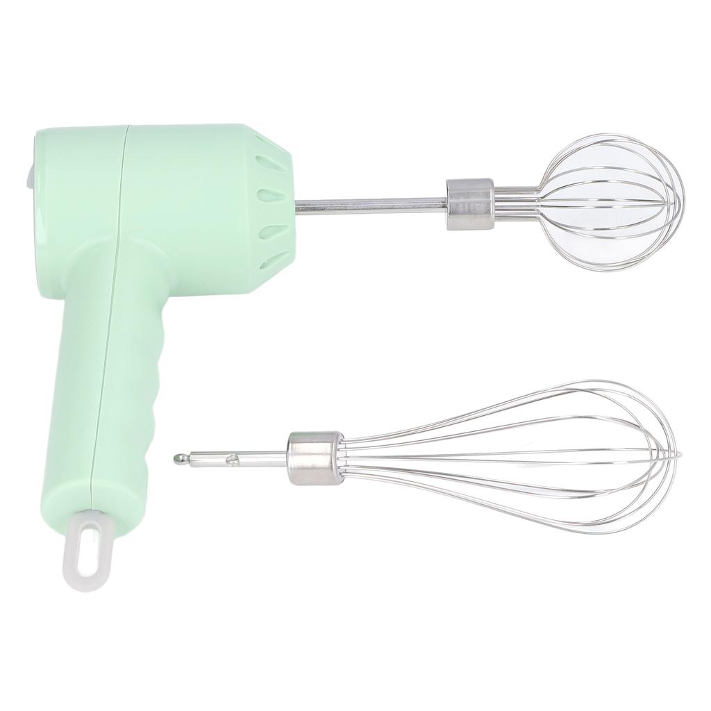 Electric Cordless Hand Mixer Small Household 3 Speed Changing Whisk for Kitchen Baking Green