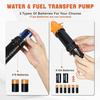 Portable Battery Operated Fuel Transfer Pump,Electric Siphon Pump For Gas,Water, Oil And Diesel Transfer-Orange