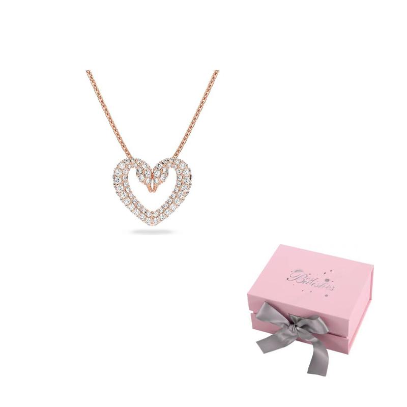 Swarovski Sublima Necklaces Womens F-Pink bow gift box