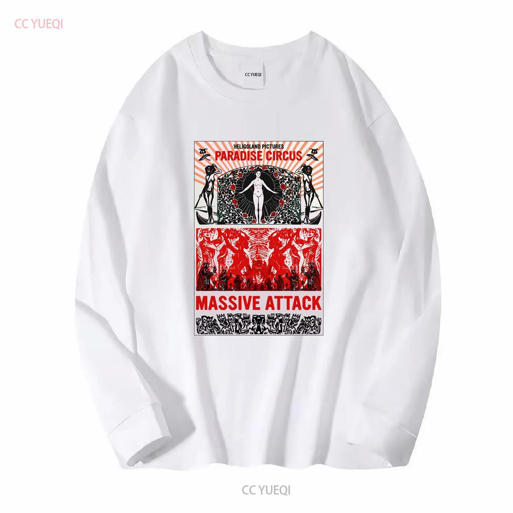 Massive Attack Paradise Circus T-Shirt Volle Größen S 5XL vintage Gewaschen Bequem Streetwear Top Für Den Alltag Atmungsaktiv