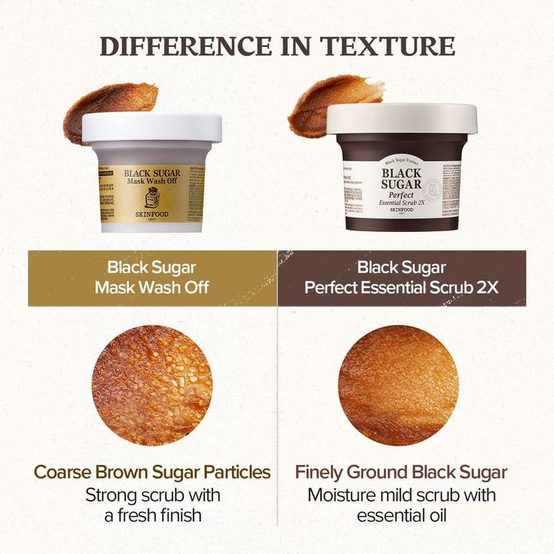 SKINFOOD - Black Sugar Perfect Essential Scrub 2X