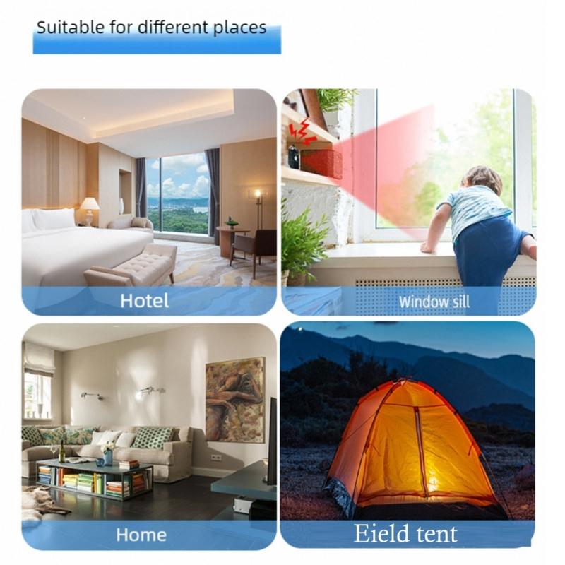Heat Detection Alarm System 120dB Hearable Warning 15 Second Cycle Plastic Housing Portable Design Sensing