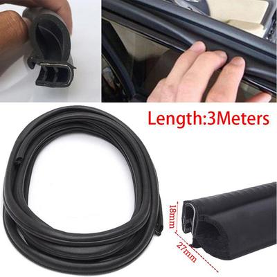 300CM Gummi Auto Tür Dichtung Dichtung Band Streifen Rand Trim Winddicht