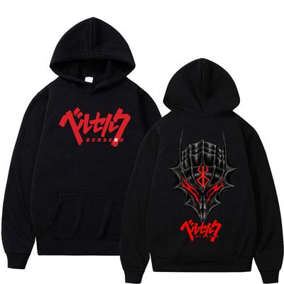Sudaderas con Capucha Gráficas Vintage de Anime Japonés Berserk Geniales Manga Vintage para Hombre Mujer Ropa Deportiva Harajuku Oversize Casual Sudadera con Capucha Streetwear