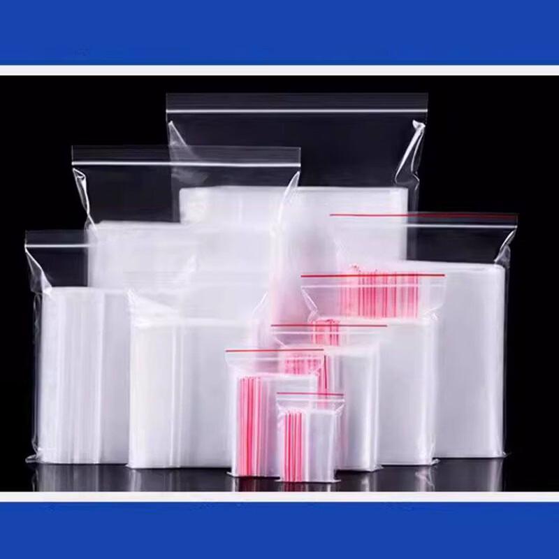 CHIDIAN Transparent Red-Edge Self-Sealing Plastic Bags