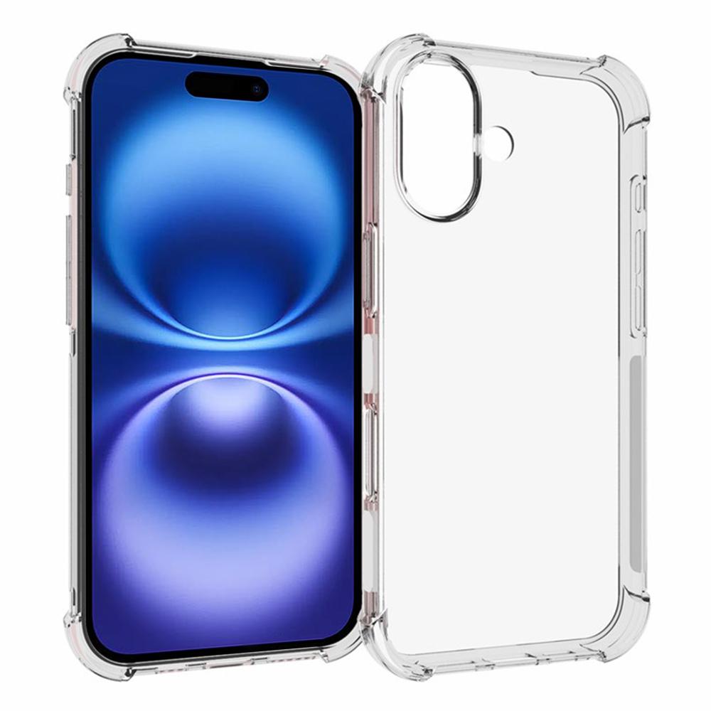 TYMEI For iPhone 16 Case Four Corner Shockproof 1.5mm Clear Phone Cover
