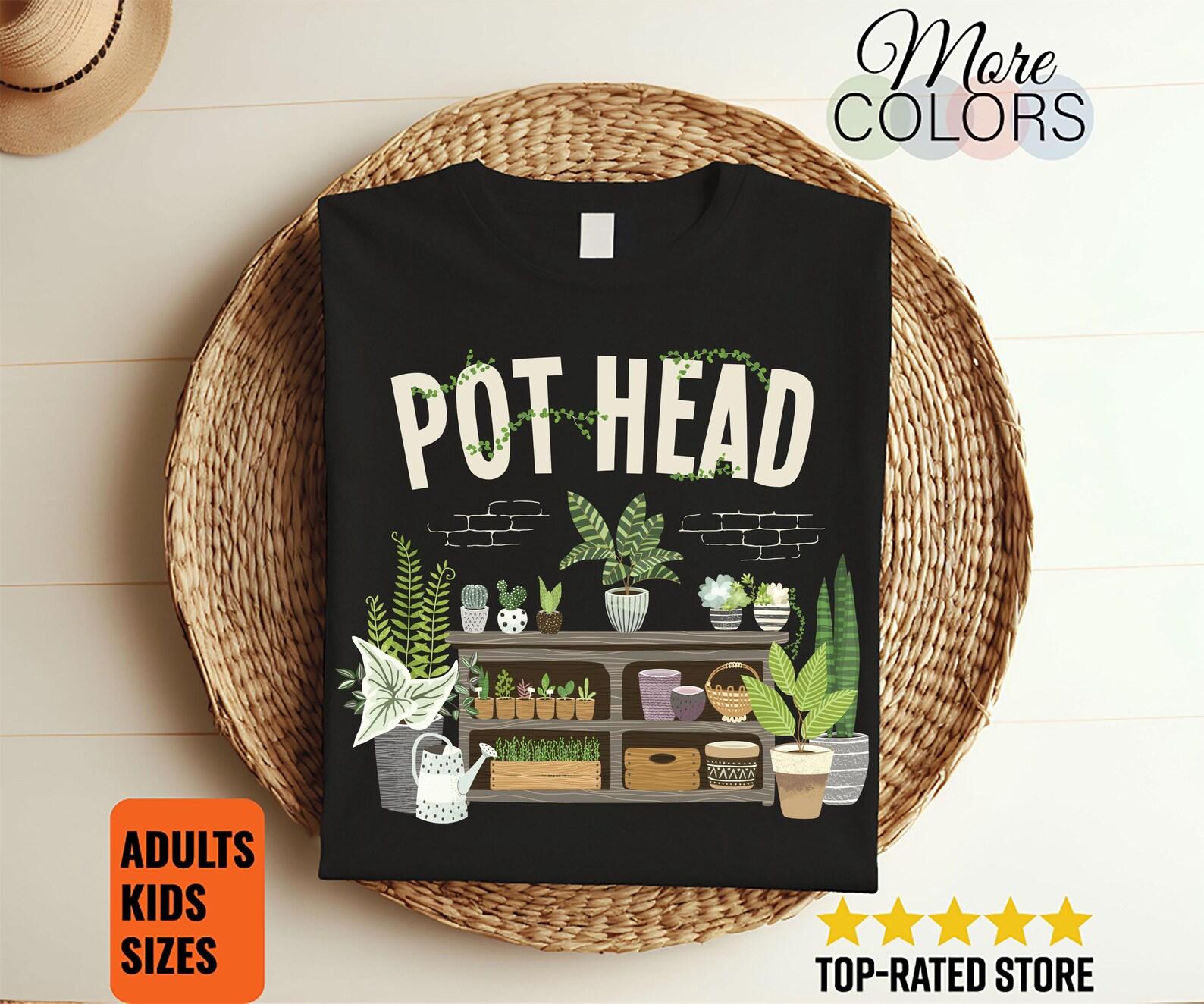 Gardening Potted Succulent Plant Pot Head Gardener Garden Funny Cute T-Shirt, Plants Lover Gardeners Gifts, Succa Cactus, Mom Mother s Day, 120