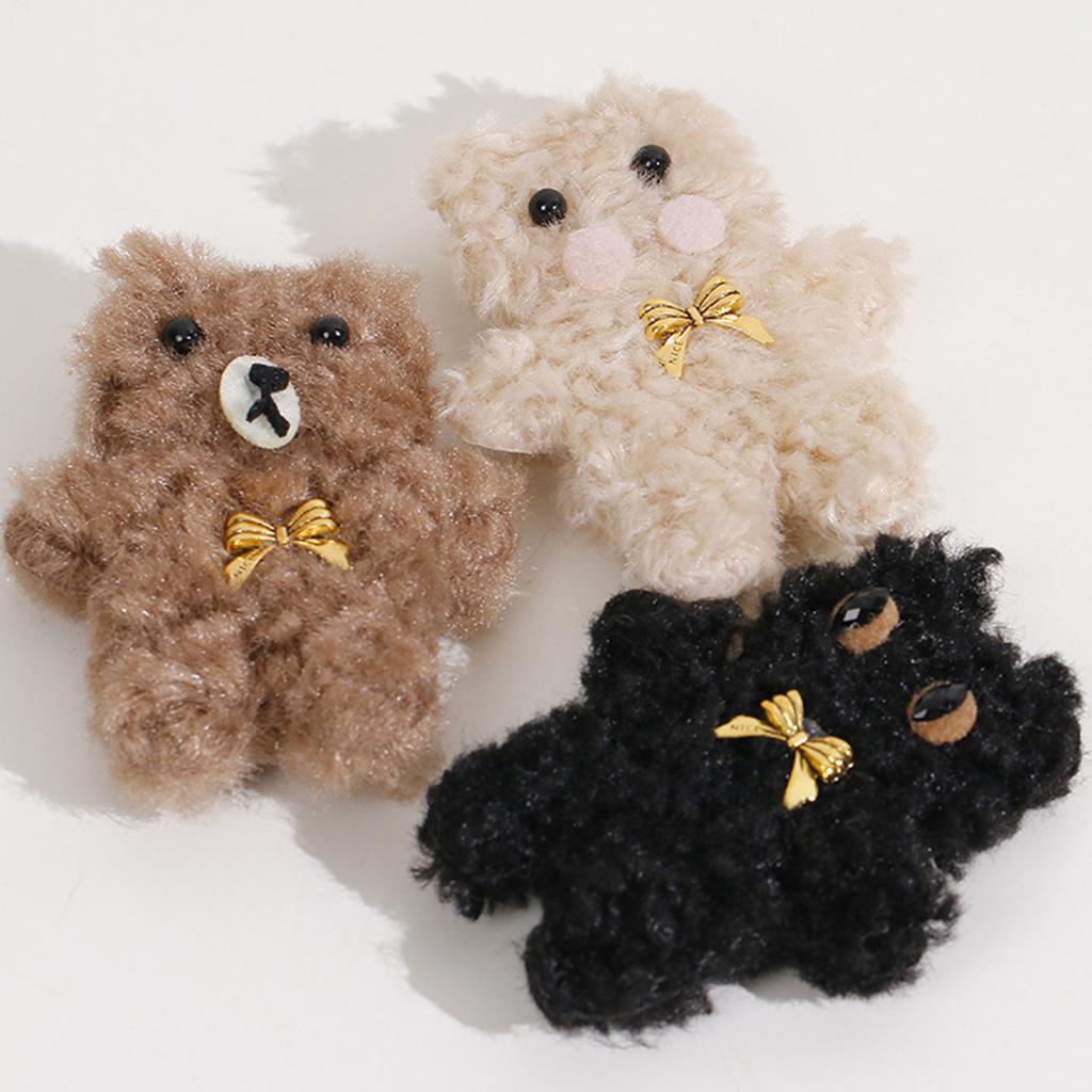 Stylish Bear Headband Clip Cute Cartoon Bear Accessory Adorable Bear Bag Fun DIY Accessory for Clothing and Socks