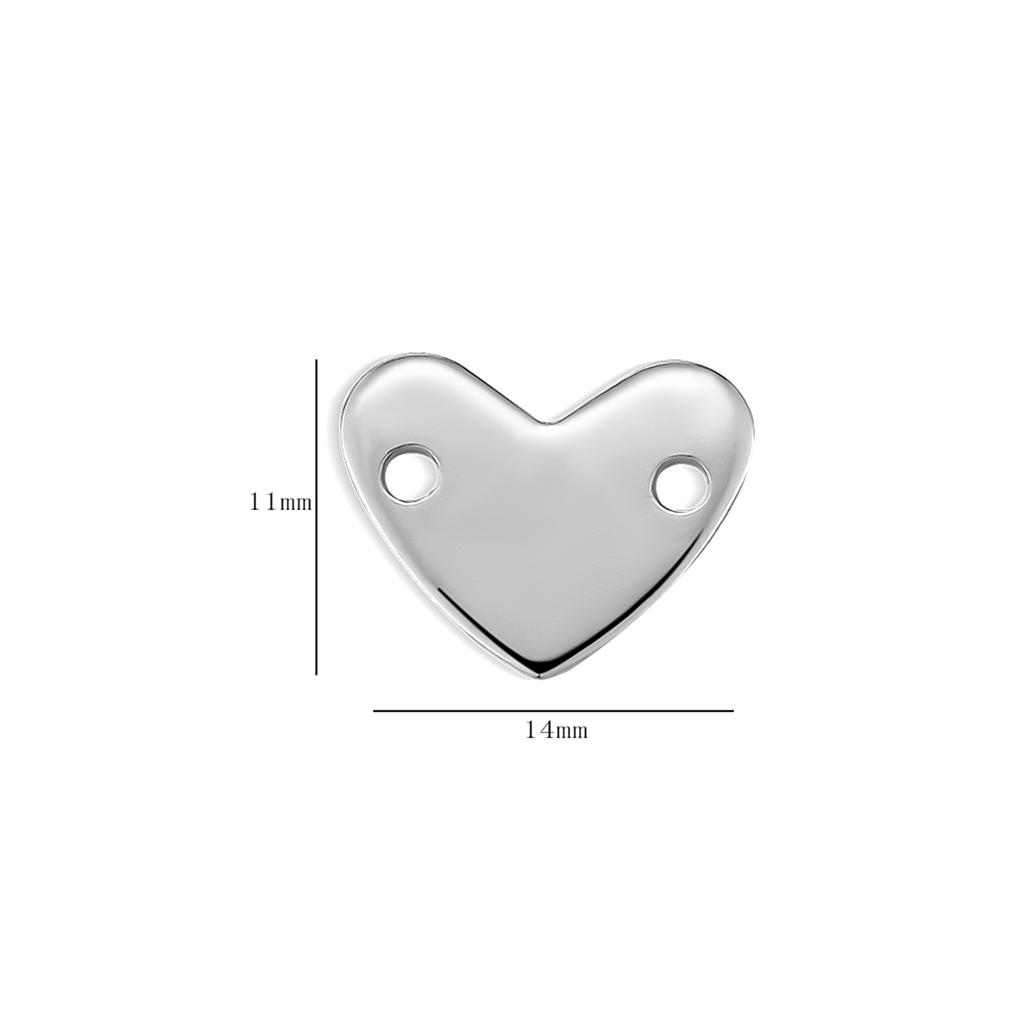 20pcs/lot Two Holes Stainless Steel Customize Logo Tags Charms Connectors for DIY Personalized Jewelry Making
