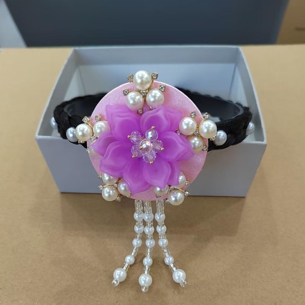 Tassels Hanbok Hairband Pearl Stage Dance Hair Hoop Gift Korean Headband  Hanfu