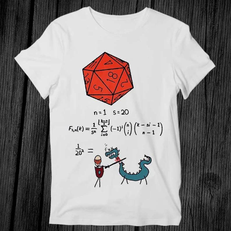 Unisexs Vintage Guess Ill Die DD Dice Dnd D20 Gaming T Shirt Unisex Streetwear Cotton Oversized Tee Unisex Retro Harajuku Top XL