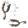 Mild Steel Horse Spur Western Cowboy Spur Mens Roping Spur with Gear Boot Decoration Horse Riding Accessories Enduring
