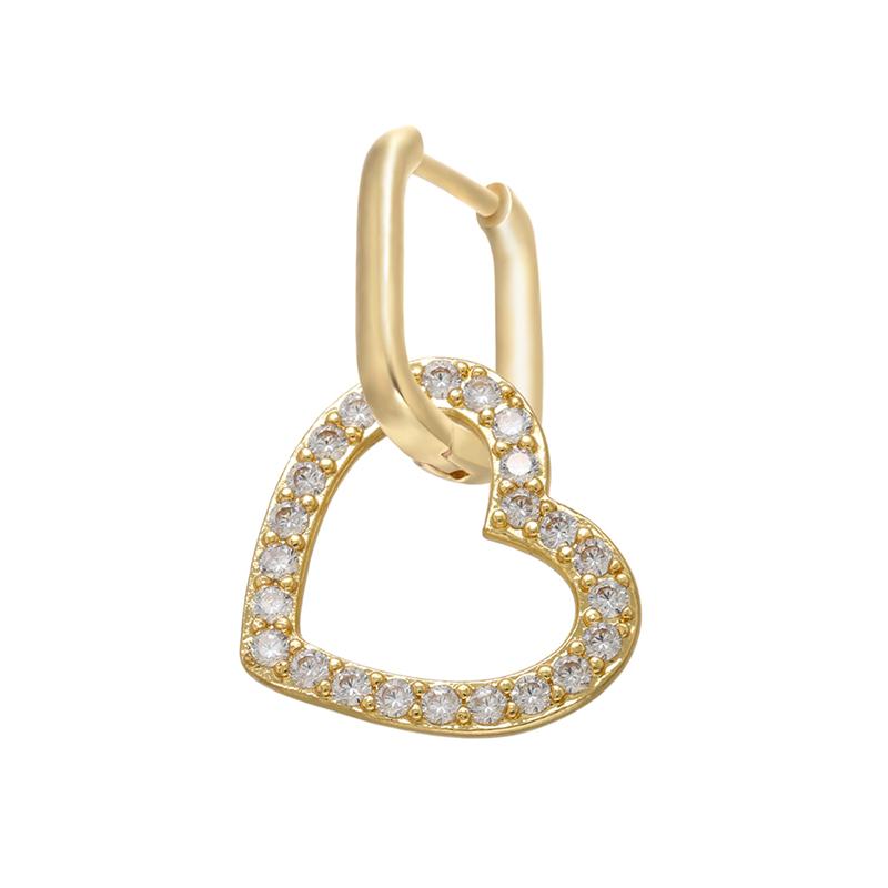 

1Pair of Rainbow Earrings – Cubic Zirconia Multicoloured Gold Color and Copper Metal Tones Women’s Jewellery Accessories Other