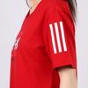 Adidas Neo Chinese Character Print Casual Mid-Length Short Sleeve T-Shirt Women T-Shirts Red GK1487