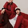 Skechers 26SS CNY Minimalist Comfortable Aesthetic Solid Color Fashion Versatile Classic Design Cotton Jacket Unisex Jacket Pale-Red L126U001-03LC