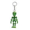 Skeleton Man Keychain Pendant 3D Printed Lightweight Jointed Key Holder Portable Car Key Toy Bag Accessory
