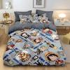 Hot One Piece Duvet Cover Pillowcase Bedding Set Anime for Adult Boy Girl Bedroom Decoration Single Double Large Size Bedding