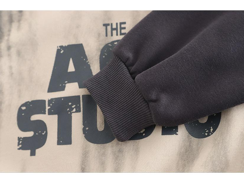 Boys' Spring 2025 Two-Piece Outfit: English Letter Round Neck Suit for Kids