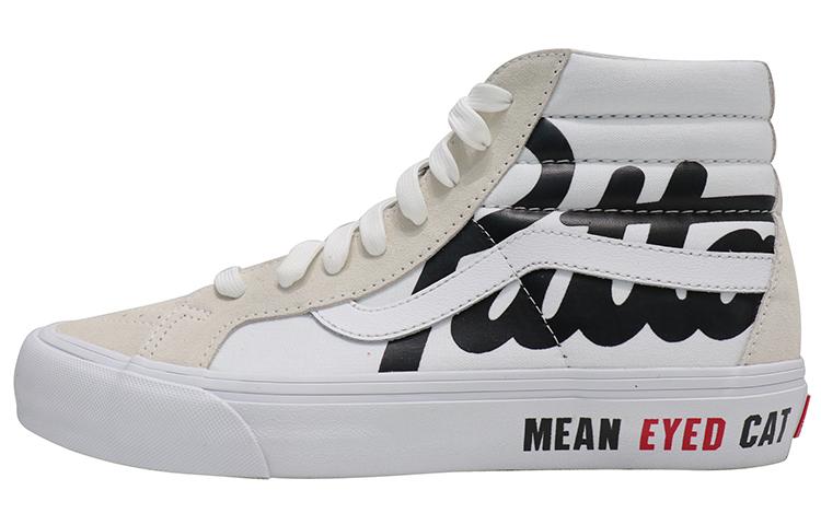 Sk8 Patta x Sk8 Vault Vans-Hi Reissue Vlt Lx  Mean Eyed Cat - White  VN0A4BVH5WW 35