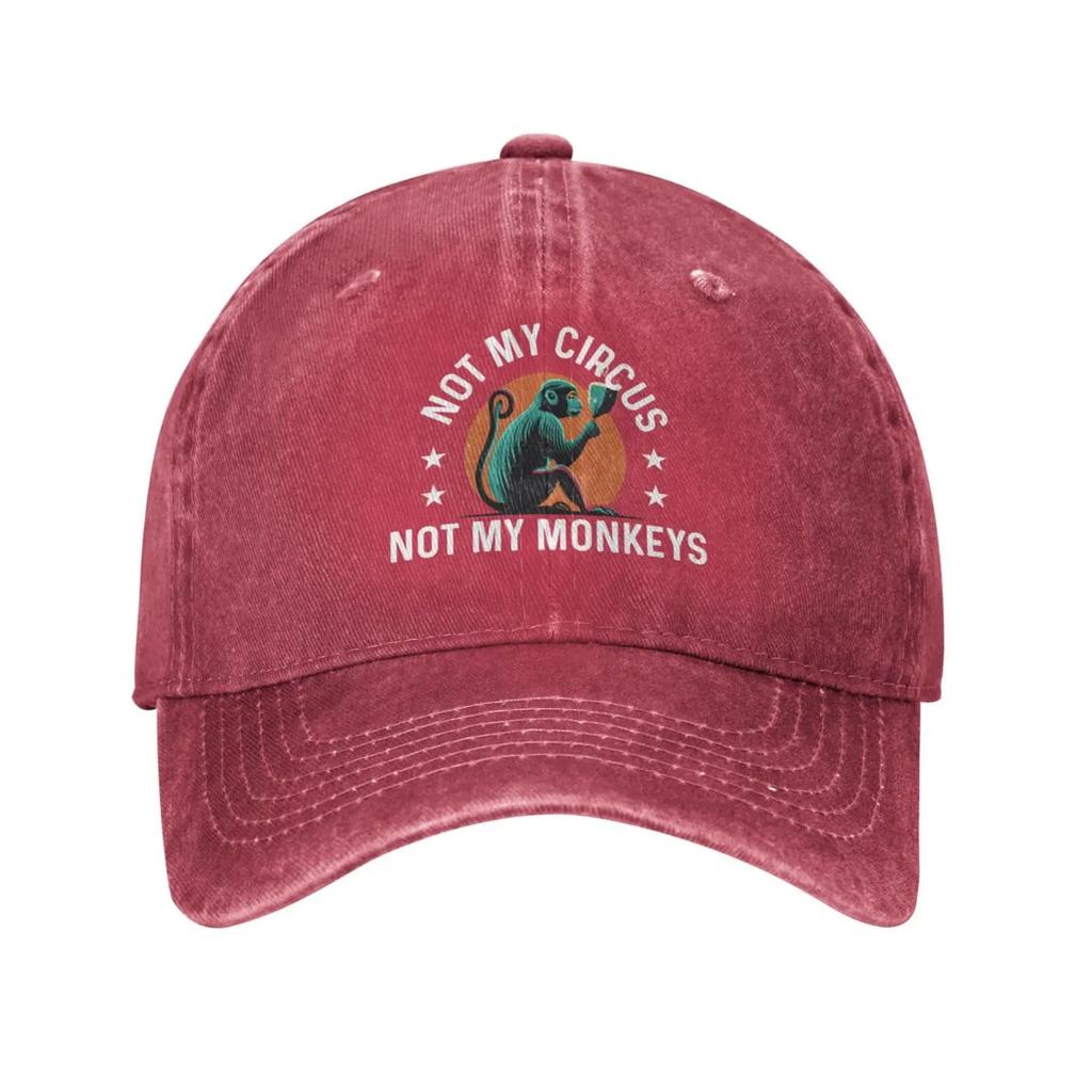 Not My Circus Not My Monkeys Hat Women Baseball Hat with Design Cap Men's For Cap