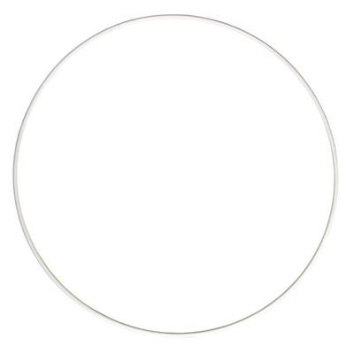 Metal Rings, Coated, White, 22cm