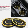 New 2-piece Anti Slip Mat, Car Coaster, Durable Car Cup Holder, Coaster, Universal, Dust-proof Protection for Car Interior
