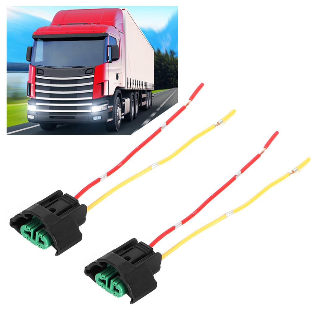 2pcs Car Motorcycle Female Adapter Wiring Socket Base Lamp Holder Cable Connector for H8 H11