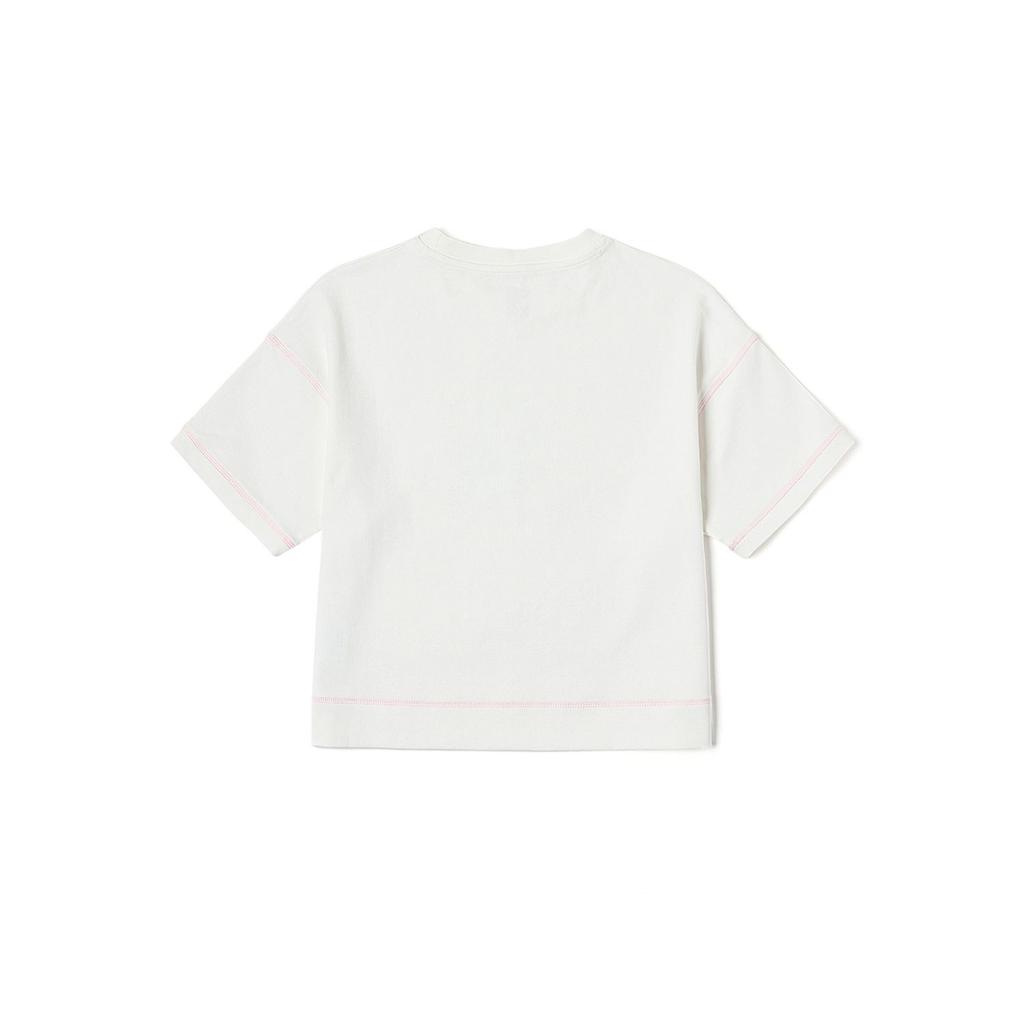 Vans Versatile Short Fashion Comfortable Short Sleeve Drop Shoulder T-Shirt Women Tops Off-White VN000NJYFS8