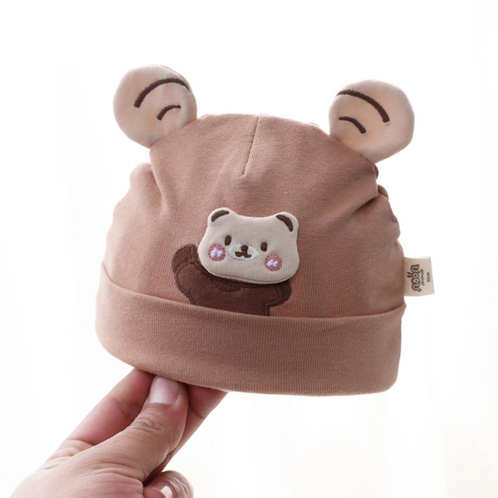 Cute Cartoon Knitted Hat Thickened Pullover Hat New Fontanelle Hat Newborn