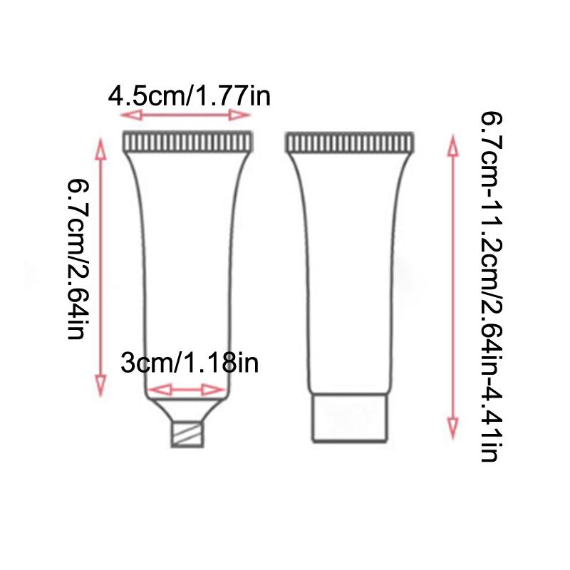 Białe 30G Kosmetyczne Miękkie Tubki Balsam Krem do Rąk Szampon Pojemnik na Płyn Tubka Pusta Butelka Przenośna Podróżna Butelka na Szampon