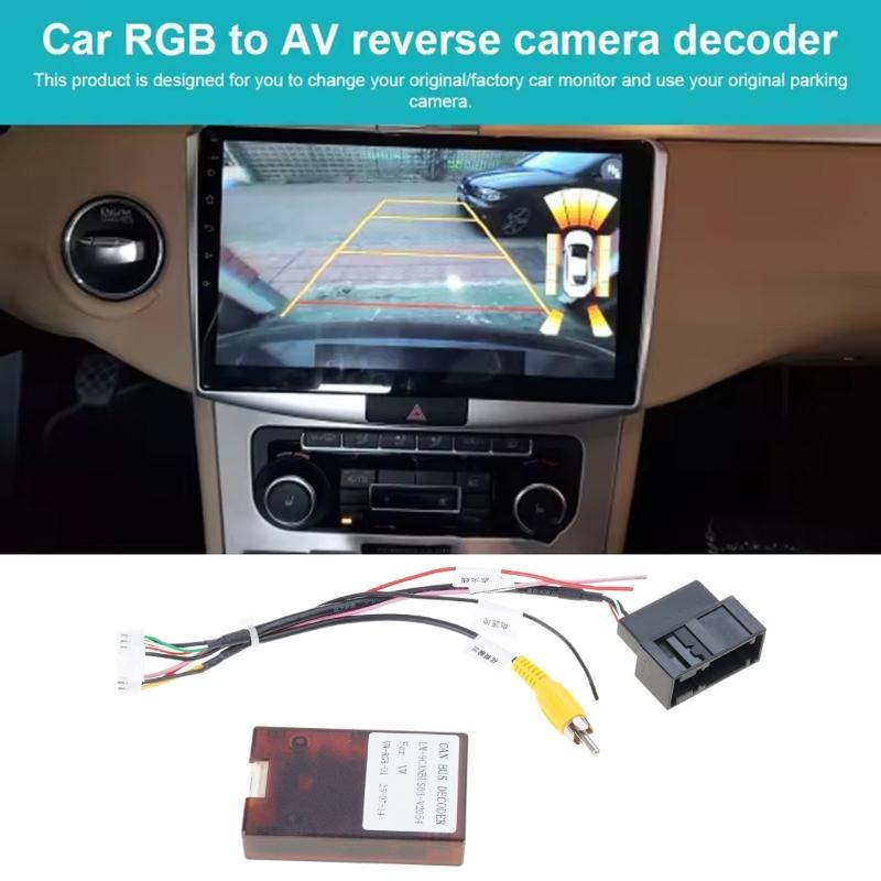 Backup Camera Decoders Adapter Fixes Images Reversal for RCD510 RNS510 RNS315 Navigation Systems Enhanced Driving Safety
